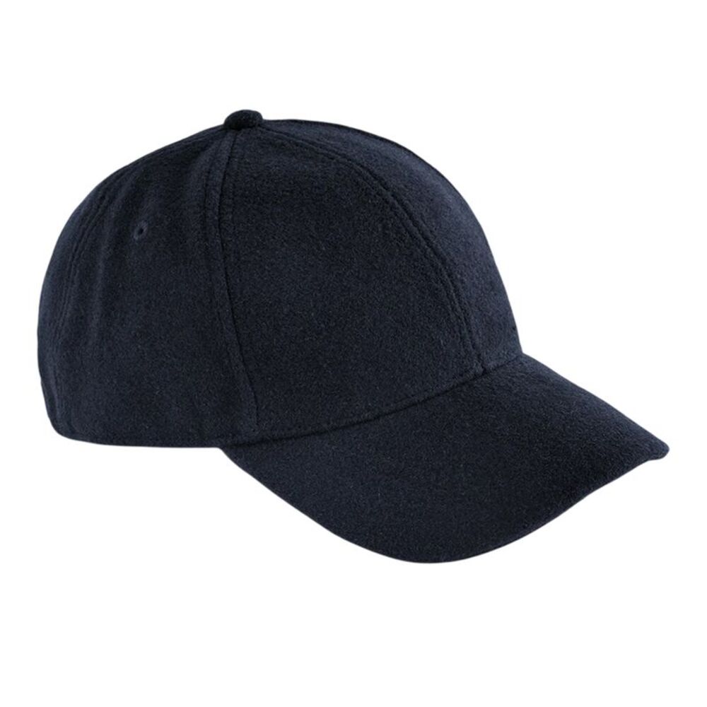Beechfield 6 Panel Wool Blend Cap / Navy